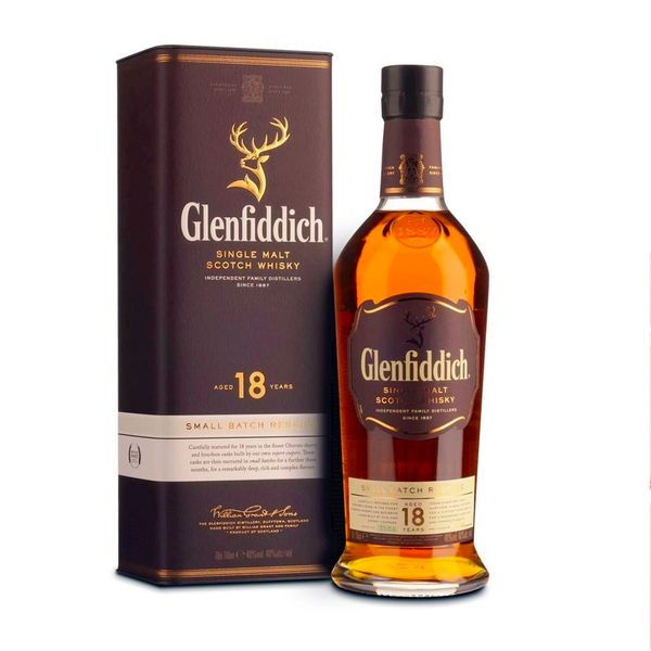 Whisky Scotch GLENFIDDICH Single Malt Reserva 18 anos Garrafa 750ml