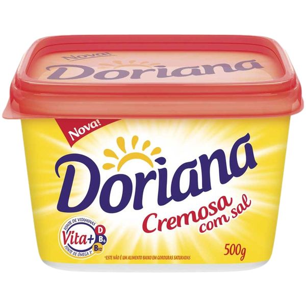 Margarina DORIANA Cremosa Com Sal Pote 500g