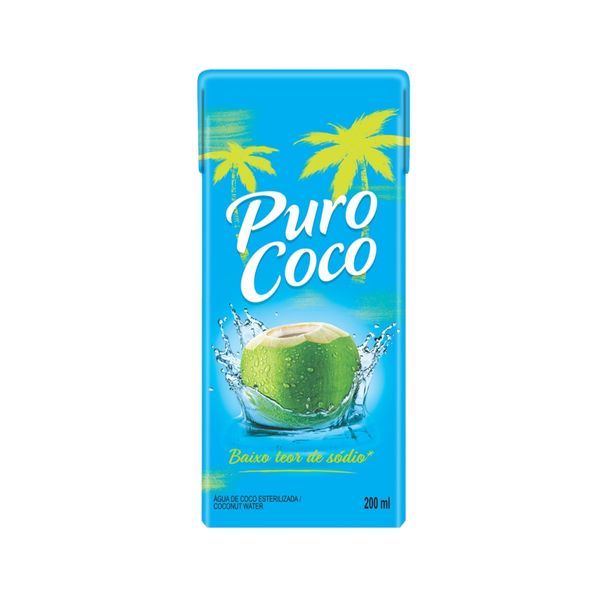 Água Coco PURO COCO Caixa 200ml
