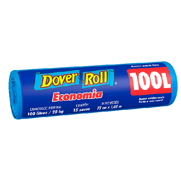 Saco Para Lixo DOVER ROLL Economia 100L Saco Para Lixo DOVER ROLL Economia 100L