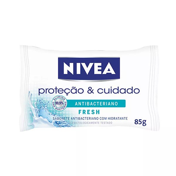 Sabonete em Barra NIVEA Antibacteriano Hidratante Fresh 85g