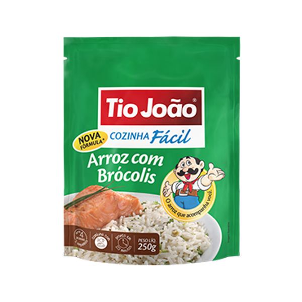 Arroz com Brócolis TIO JOÃO Cozinha Fácil Pacote 250g