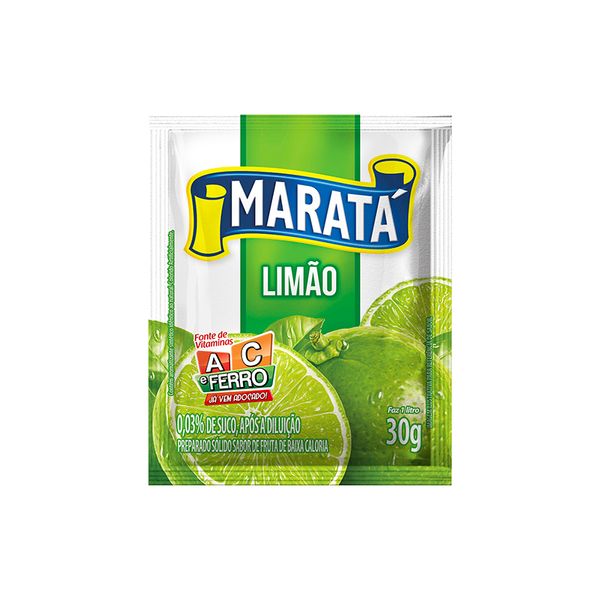 Suco em Pó MARATÁ Limão Pacote 30g