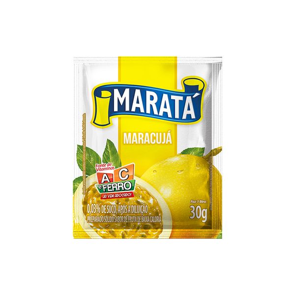 Suco em Pó MARATÁ Maracujá Pacote 30g