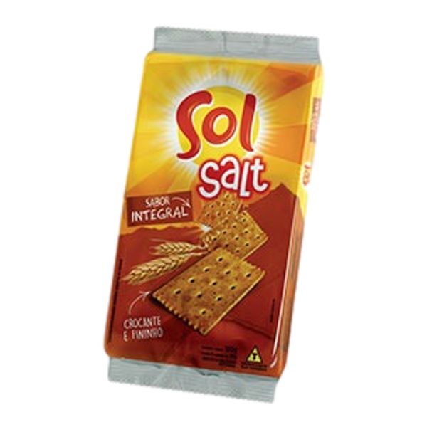 Biscoito Salgado SOL Salt Integral Pacote 150g