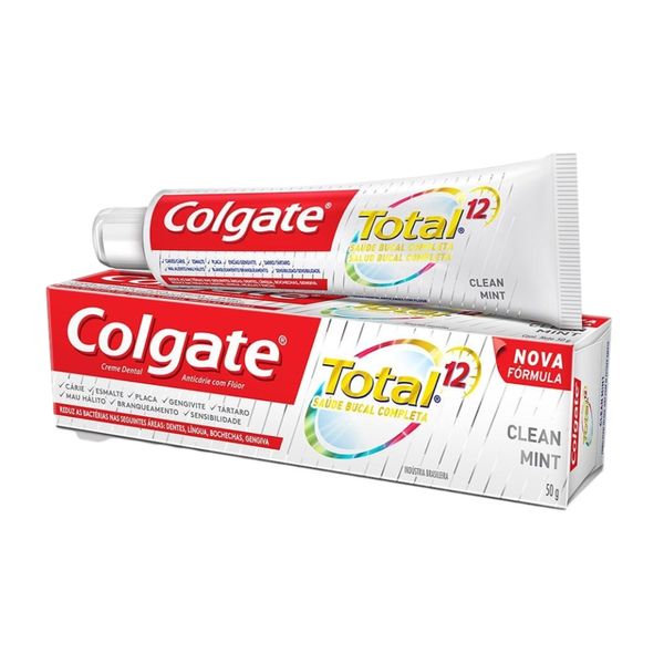 Creme Dental COLGATE Clean Mint Total 12 Caixa 50g