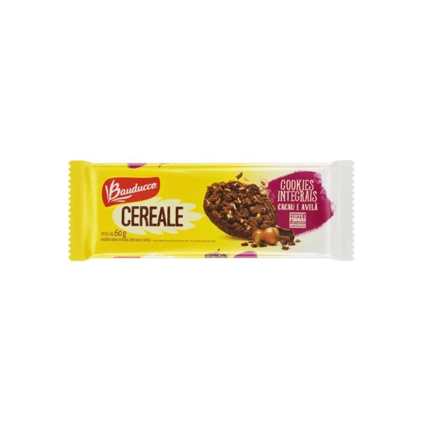 Biscoito Cookie Integral BAUDUCCO Cereale Cacau e Avelã Pacote 60g