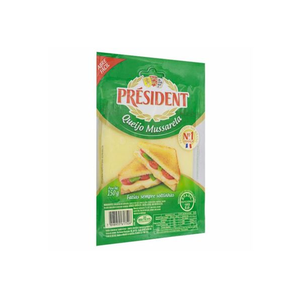 Queijo Mussarela Fatiado President 150g Patiogourmet 