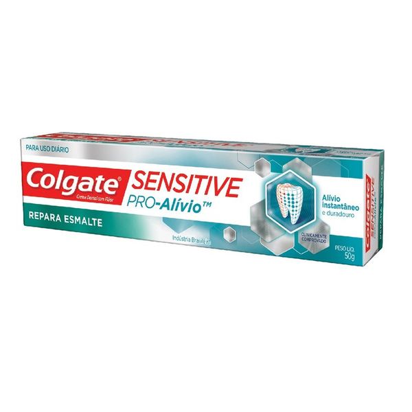 Creme Dental COLGATE Sensitive Pró-Alívio Repara Esmalte Caixa 50g