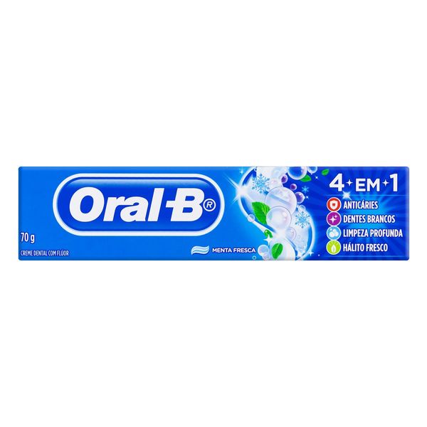 Creme Dental ORAL-B 4 em 1 Menta Fresca Caixa 70g