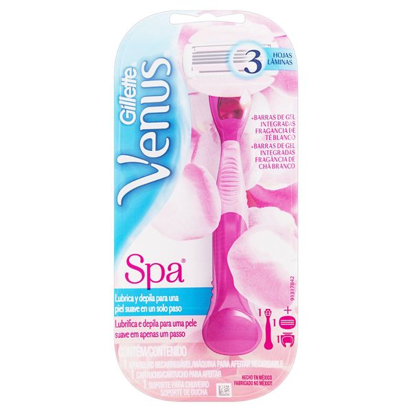 Aparelho Recarregável + Carga para Depilar Gillette Venus Spa Aparelho Recarregável + Carga para Depilar Gillette Venus Spa