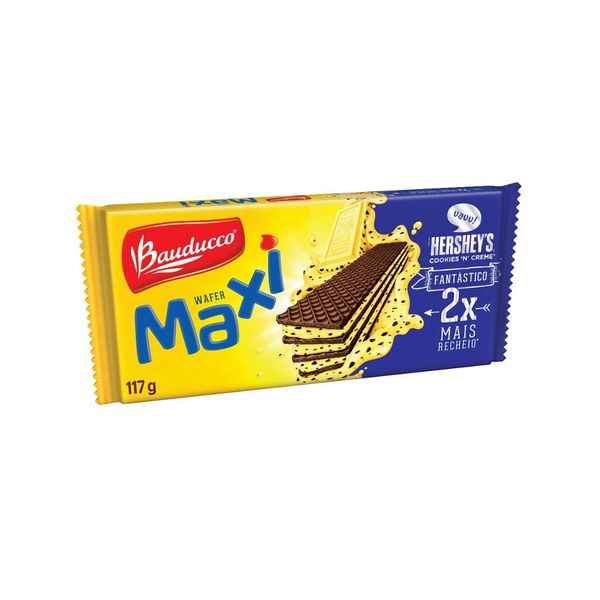 Biscoito Wafer BAUDUCCO Maxi Cookies Creme Pacote 117g