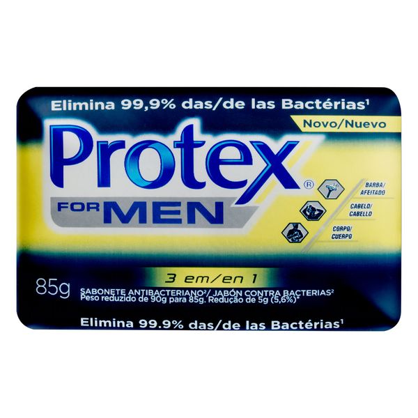 Sabonete PROTEX Antibacteriano 3 em 1 For Men Barra 85g