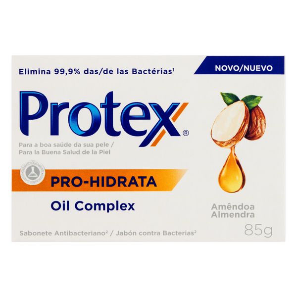 Sabonete PROTEX Antibacteriano Amêndoa Pro-Hidrata Barra 85g