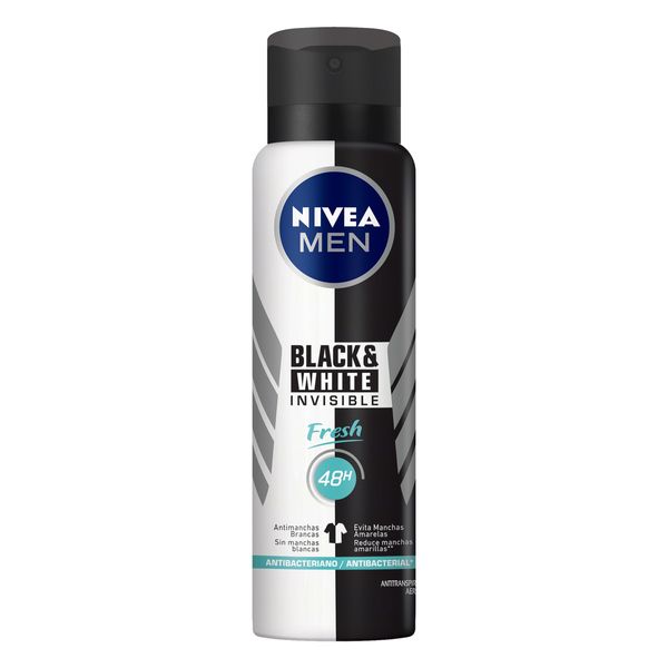 Desodorante Aerosol NIVEA Men Invisible for Black & White Fresh 150ml