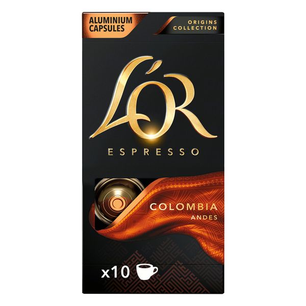 Café em Cápsulas Espresso LOR Colômbia Andes 52g Caixa C/10un
