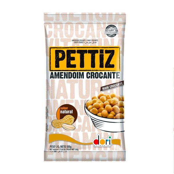Amendoim Crocante PETTIZ Natural Pacote 50g Amendoim Crocante PETTIZ Natural Pacote 50g