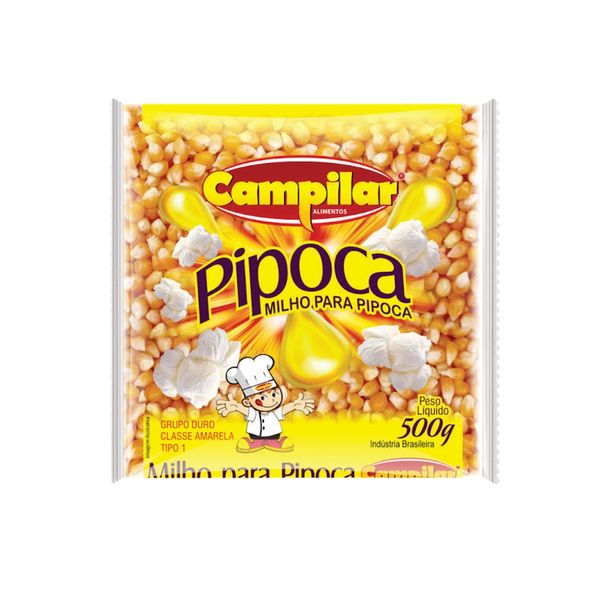 Milho Pipoca CAMPILAR Tradicional Pacote 500g