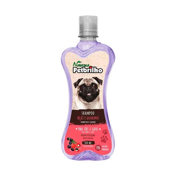 Shampoo PetBrilho Natureza Para Cães Açaí e Guaraná 500ml