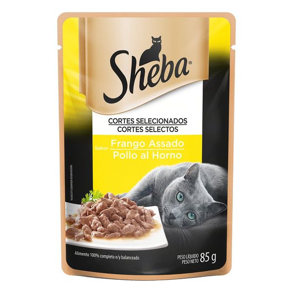 Racão Para Gatos SHEBA Adulto Frango Assado Sachê 85g