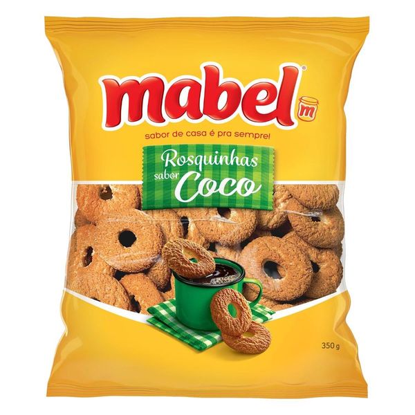 Biscoito Rosquinha MABEL Sabor Coco Pacote 350g