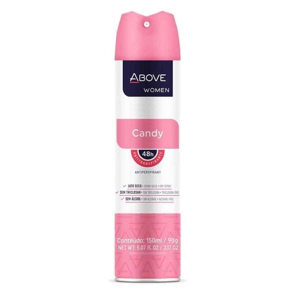 Desodorante ABOVE Candy Aerosol Frasco 150ml