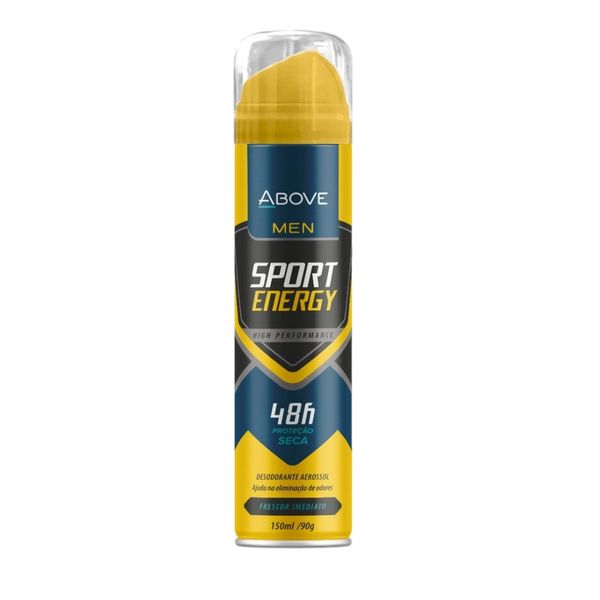 Desodorante ABOVE Masculino Sport Energy Aerosol Frasco 150ml