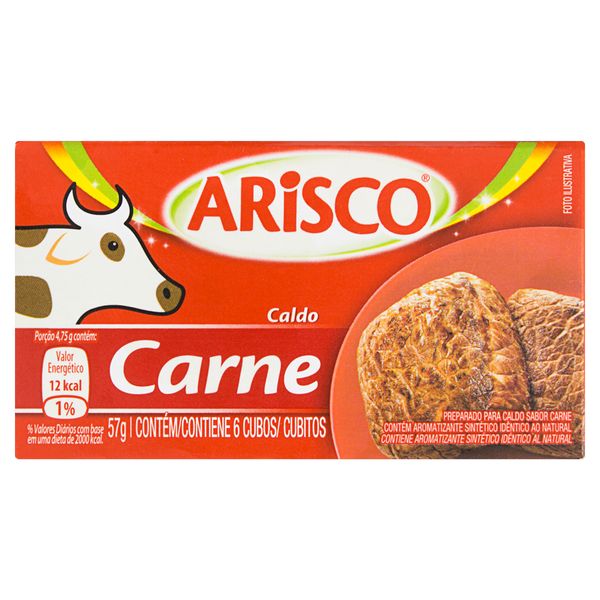 Caldo ARISCO Carne em Tablete Caixa 57g 6un