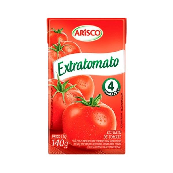 Extrato de Tomate ARISCO Extratomato Caixa 140g