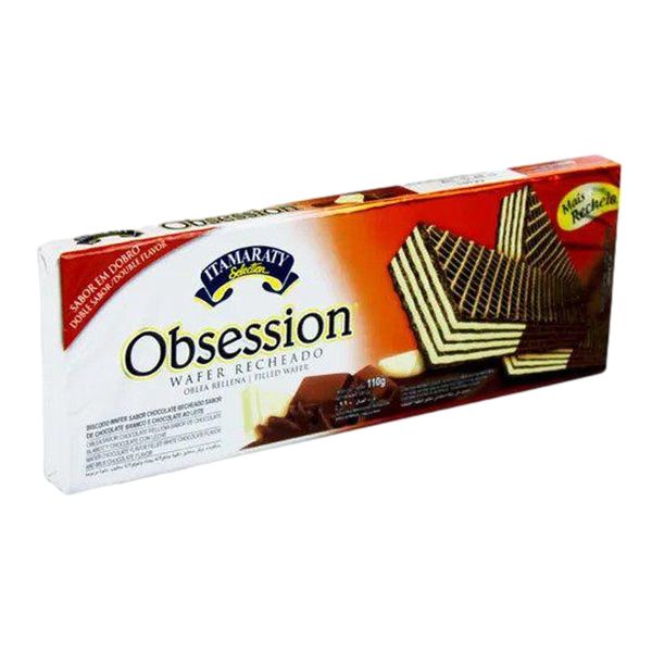 Biscoito Wafer Chocolate e Baunilha Obsession ITAMARATY Pacote 110g