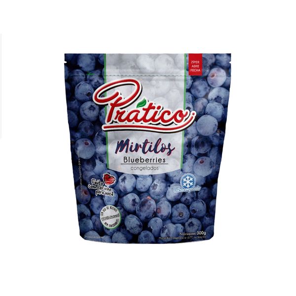 Mirtilos Blueberries Congelados PRÁTICO Sachê 300g