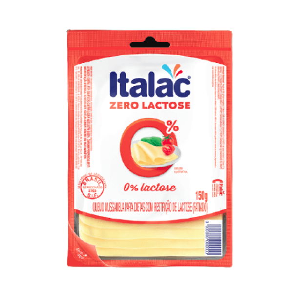 Queijo Mussarela ITALAC Zero Lactose Fatiado 150g
