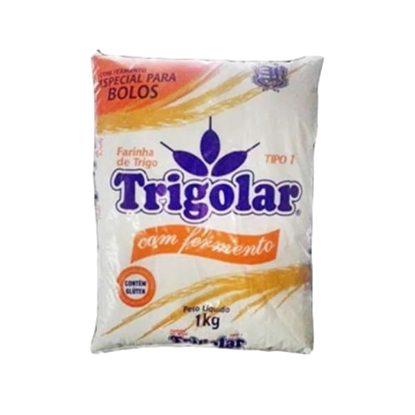 Farinha de Trigo TRIGOLAR C/Fermento Pacote 1kg