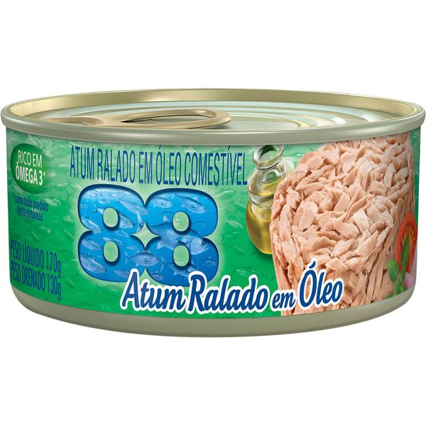 Atum Ralado Óleo 88 Lata 140g Atum Ralado Óleo 88 Lata 140g