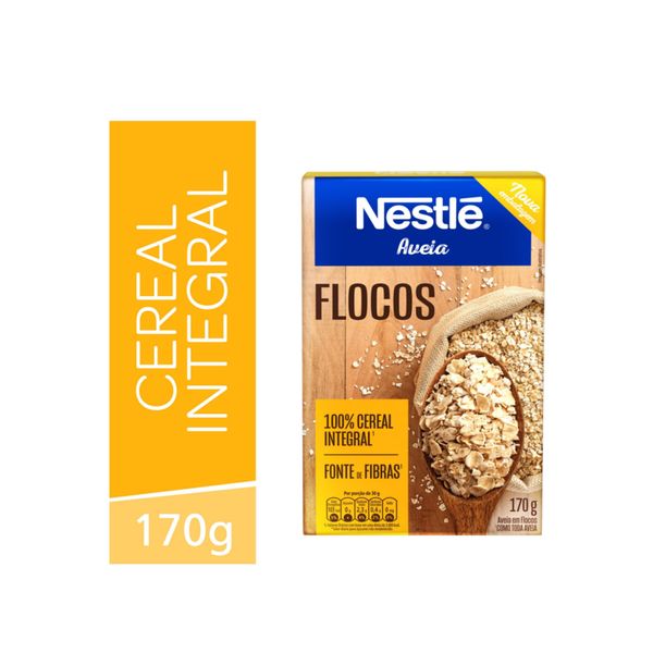 Aveia em Flocos NESTLÉ Cereal 100% Integral Caixa 170g