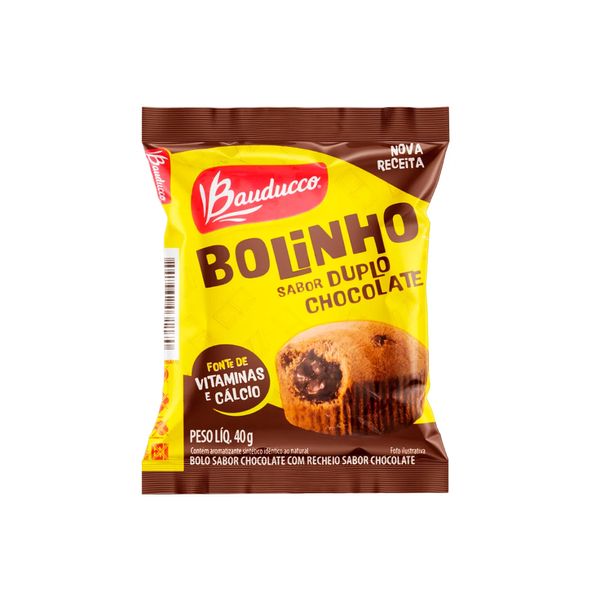 Bolinho Duplo Chocolate BAUDUCCO Pacote 40g