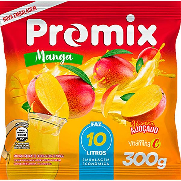 Refresco em Pó PROMIX Manga Pacote 300g