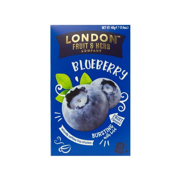 Chá Inglês LONDON Fruit & Herb Sabor Blueberry 40g