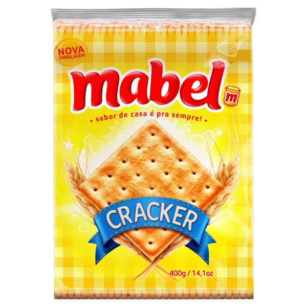 Biscoito MABEL Cream Cracker Pacote 400g Biscoito MABEL Cream Cracker Pacote 400g