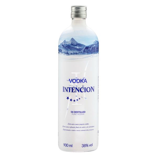 Vodka Pura INTENCION 5x Destilada Garrafa 900ml