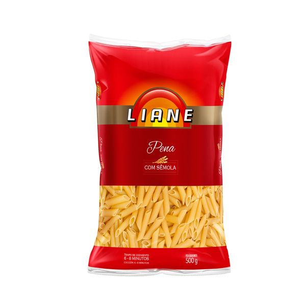 Macarrão Pena Sêmola LIANE Pacote 500g Macarrão Pena Sêmola LIANE Pacote 500g