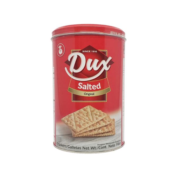 Biscoito Salgado Crackers DUX SALTED Original Lata 454g