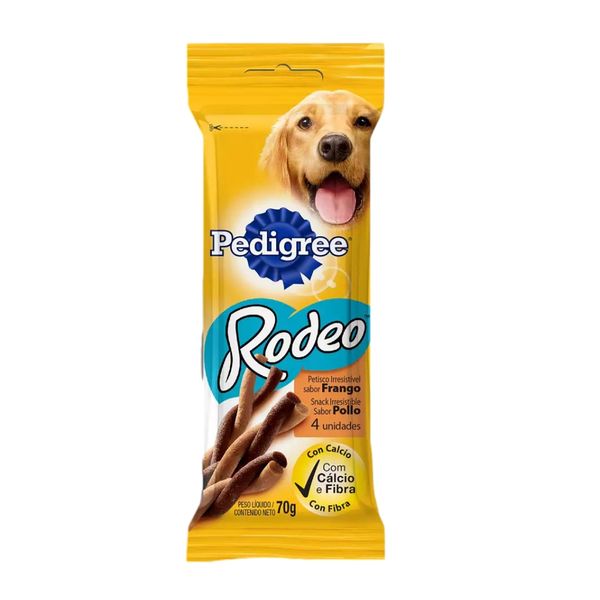 Petisco Para Cães Adultos Frango PEDIGREE Rodeo 4un 70g Petisco Para Cães Adultos Frango PEDIGREE Rodeo 4un 70g