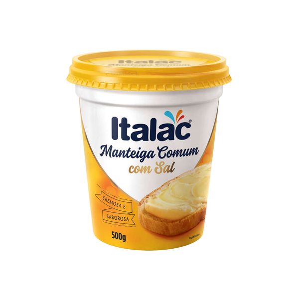Manteiga Comum ITALAC com Sal Pote 500g