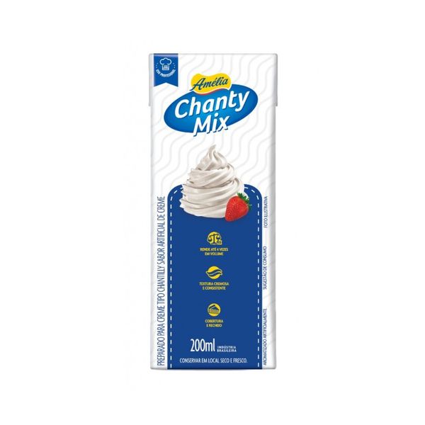 Creme Tipo Chantilly CHANTY MIX AMÉLIA Caixa 200ml