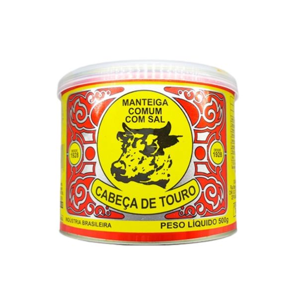 Manteiga Com Sal CABEÇA DE TOURO Lata 500g