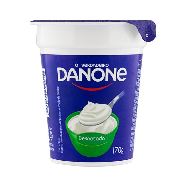 Iogurte Desnatado DANONE Zero Lactose Pote 170g