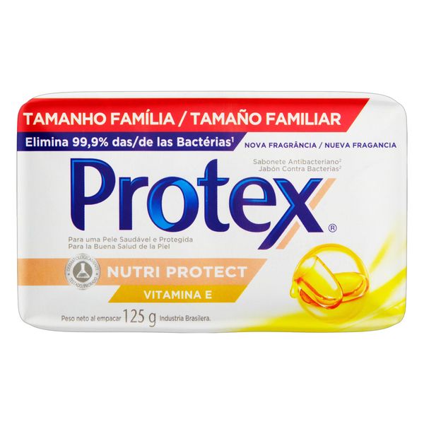 Sabonete Antibacteriano PROTEX Nutri Protect Vitamina E Barra 125g