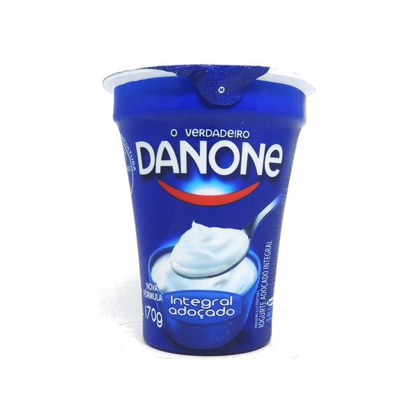 Iogurte Natural DANONE Integral Adoçado  Pote 170g