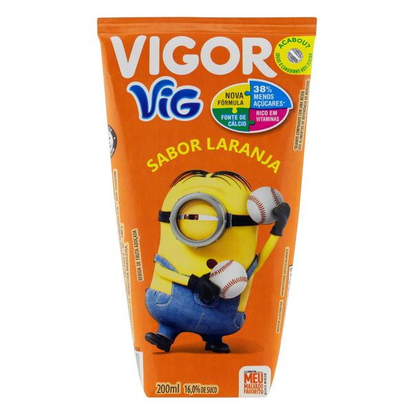 Bebida Adoçada VIGOR Vig Laranja Meu Malvado Favorito Caixa 200ml Bebida Adoçada VIGOR Vig Laranja Meu Malvado Favorito Caixa 200ml